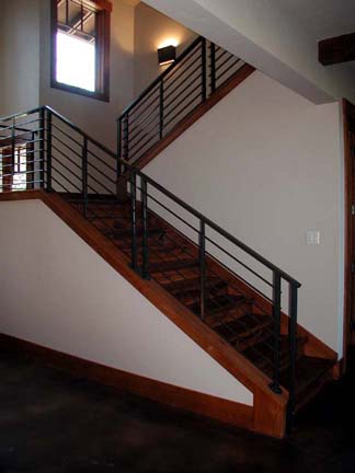 I18 Custom Horizontal Style Stair Railing